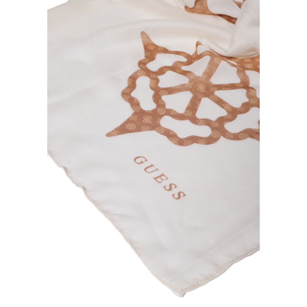 Guess Beige Polyester Scarf