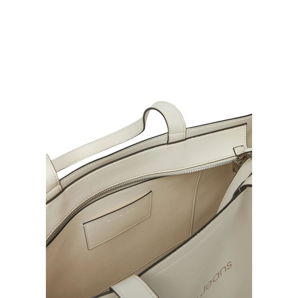 Calvin Klein Jeans White Polyethylene Handbag