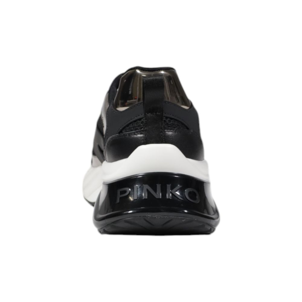 PINKO Black Leather Sneaker