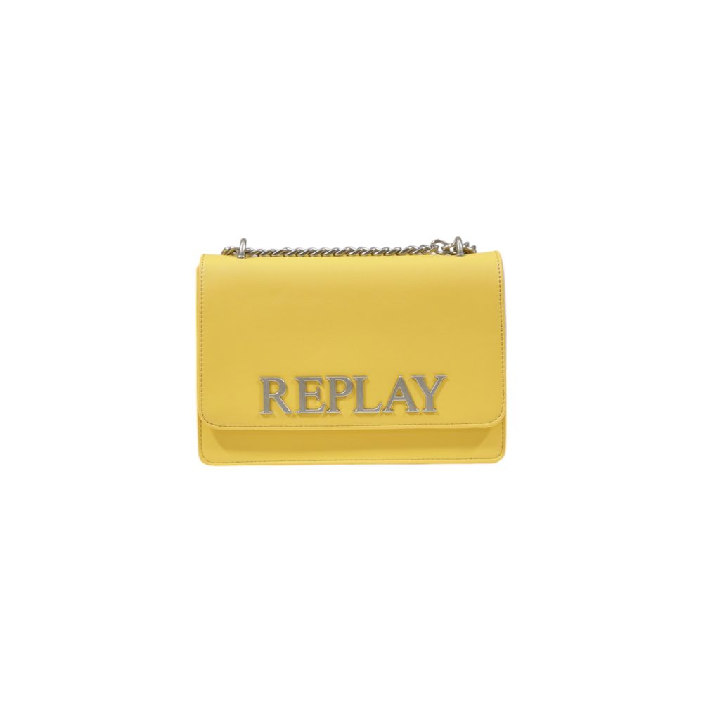 Replay Yellow Polyester Handbag