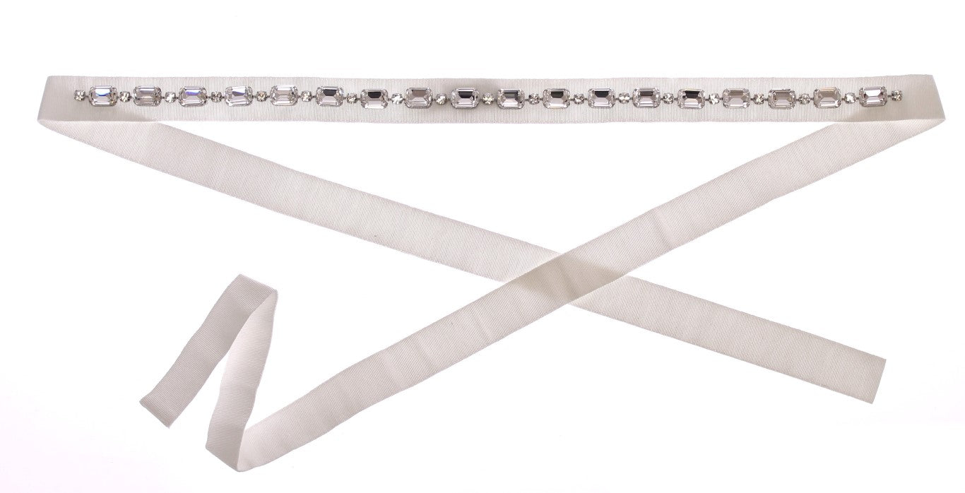 Dolce & Gabbana Elegant Crystal-Embellished Waist Belt