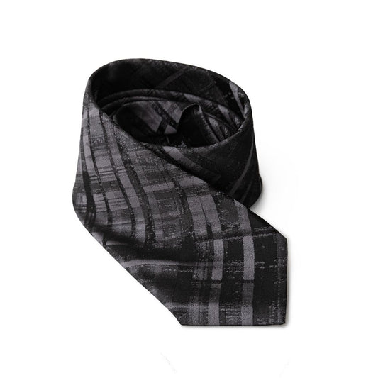 Emporio Armani Gray Silk Ties & Bowty