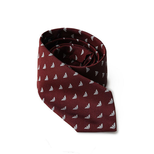 Emporio Armani Red Silk Ties & Bowty