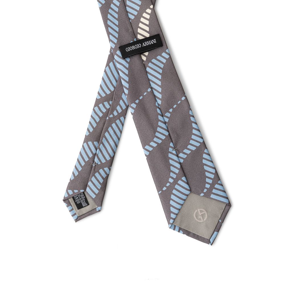 Giorgio Armani Gray Silk Ties & Bowty