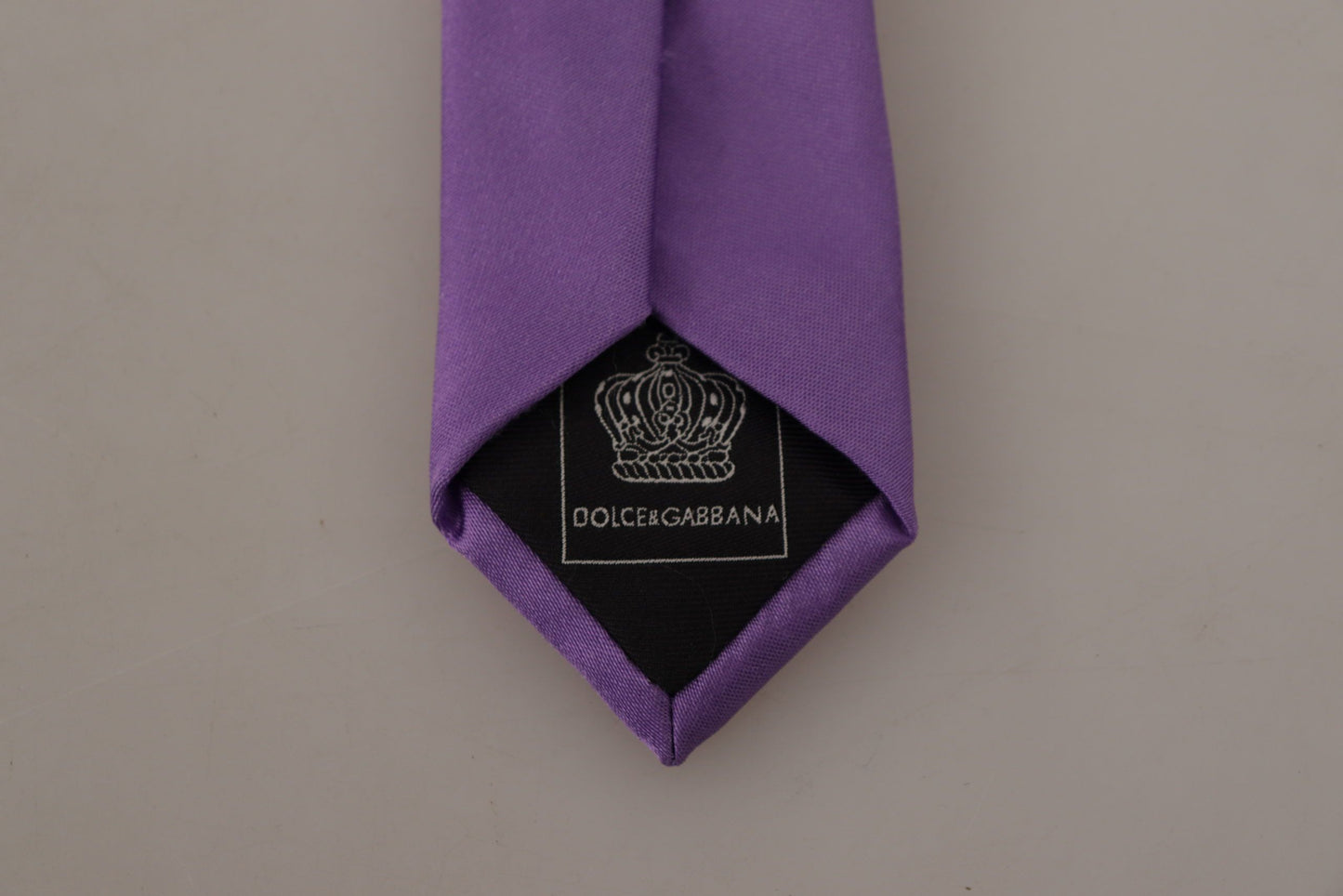 Dolce & Gabbana Elegant Purple Silk Bow Tie