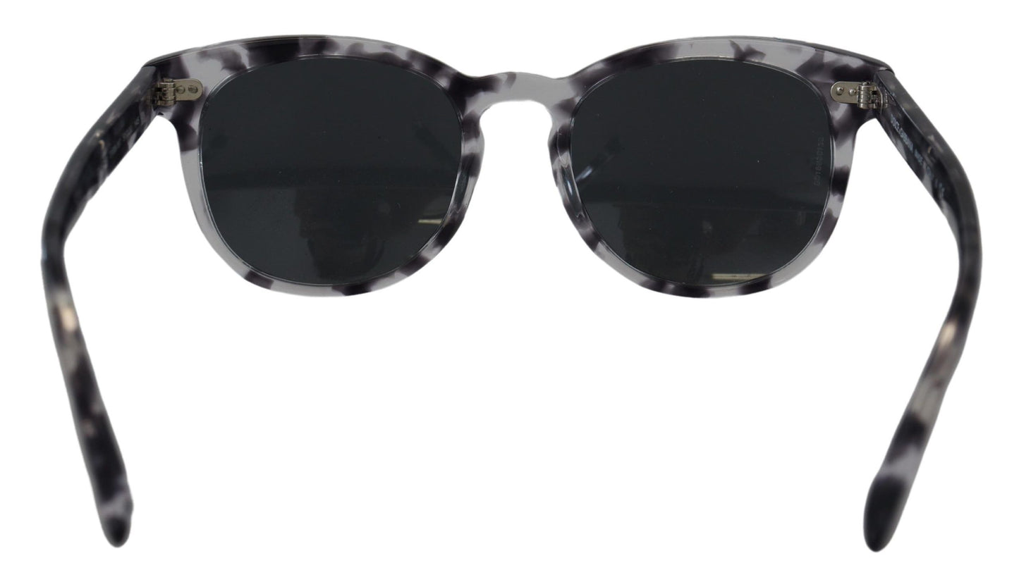 Dolce & Gabbana Elegant Black Havana Sunglasses