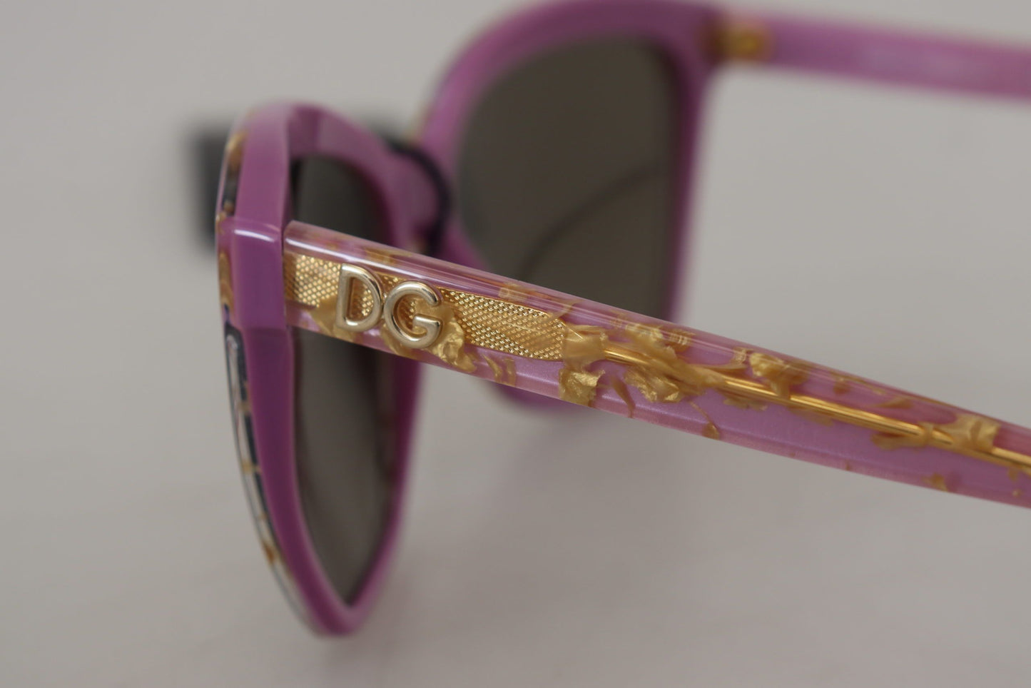 Dolce & Gabbana Elegant Violet Acetate Sunglasses