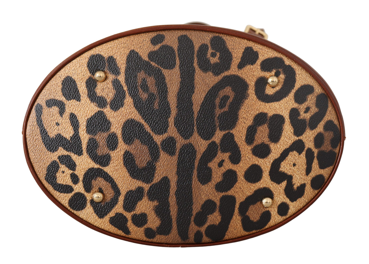 Dolce & Gabbana Elegant Leopard Bucket Tote Bag