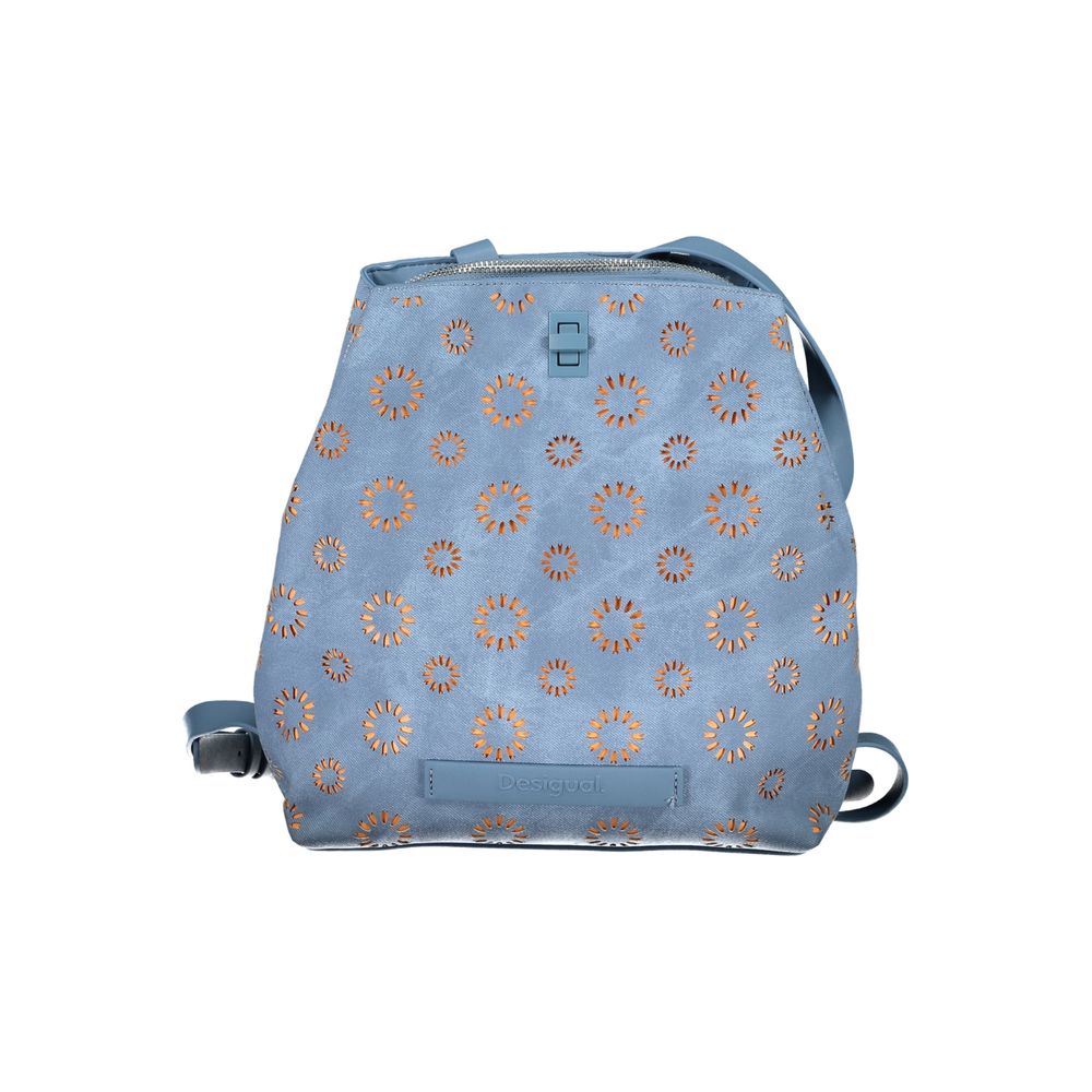 Desigual Light Blue Polyethylene Backpack