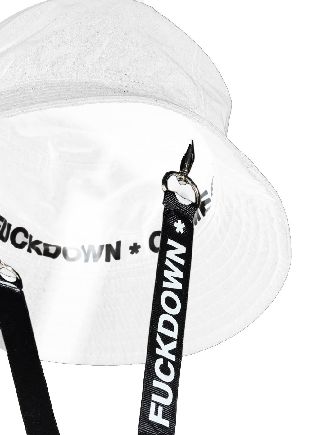 Comme Des Fuckdown White Polyester Men Fisherman Hat