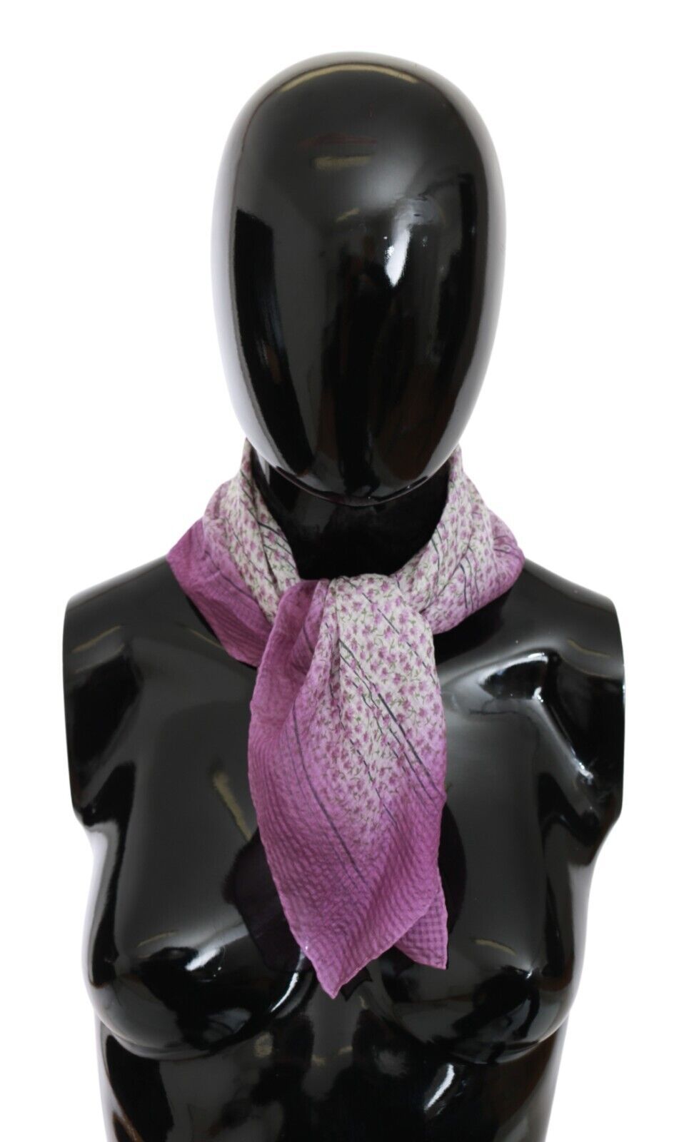 John Galliano Chic Pink Silk Bandana Shawl Scarf