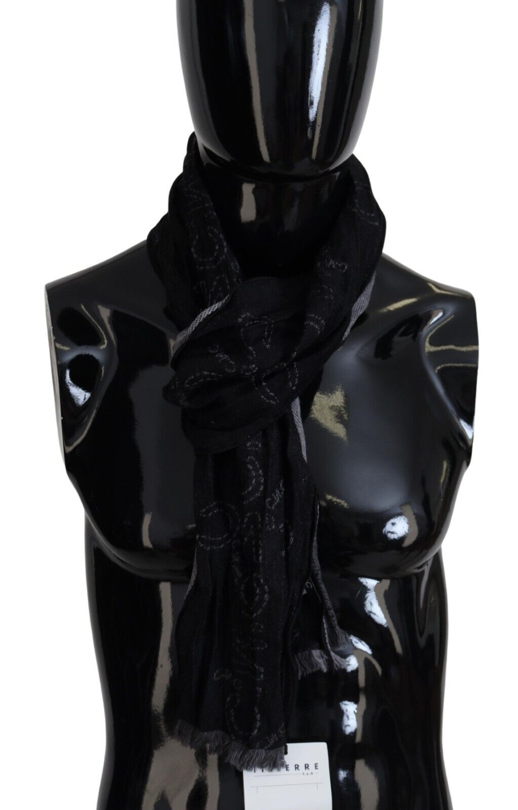 Costume National Elegant Italian Wool Men's Scarf Wrap