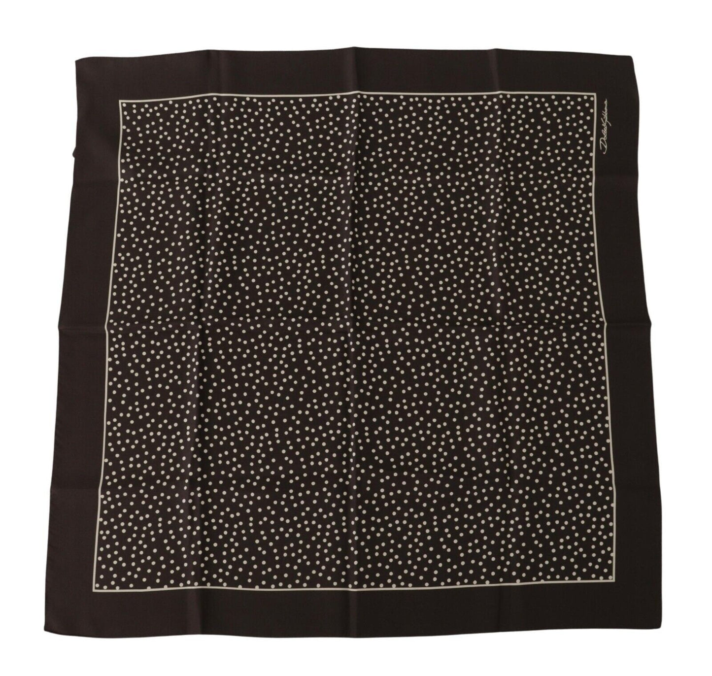 Dolce & Gabbana Elegant Silk Polka Dot Men's Square Scarf