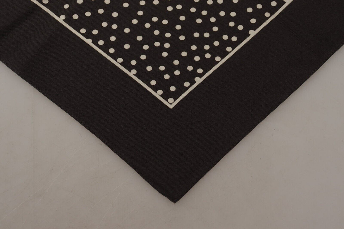 Dolce & Gabbana Elegant Silk Polka Dot Men's Square Scarf